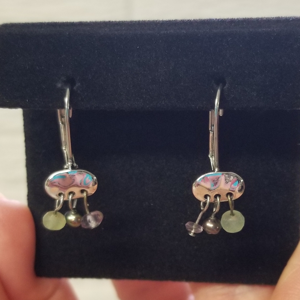 Dainty Drop Earrings - Picture 2 of 5